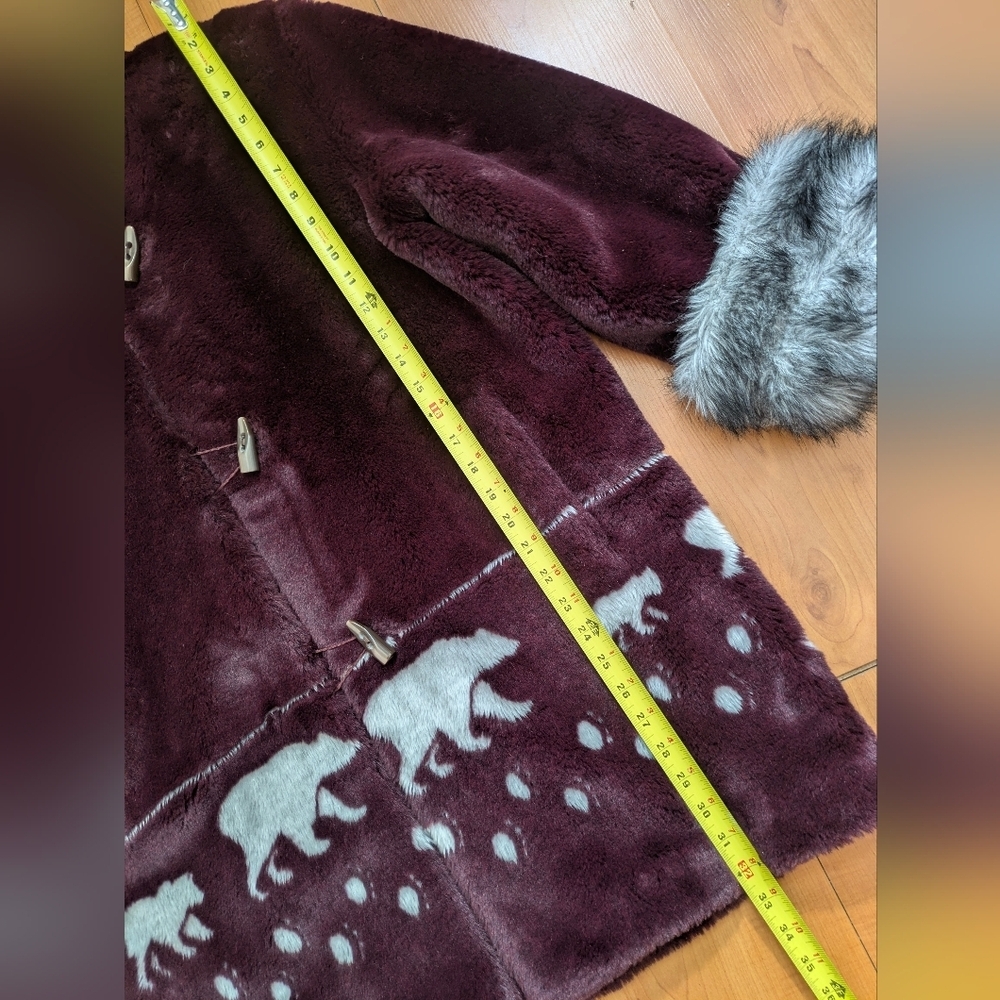 Vintage West Peak Faux Fur Jacket - Picture 9 of 16